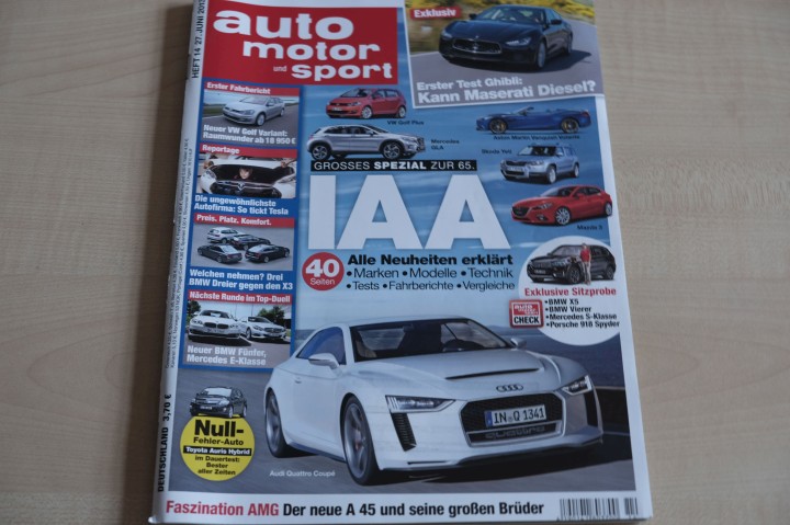 Deckblatt Auto Motor und Sport (14/2013)